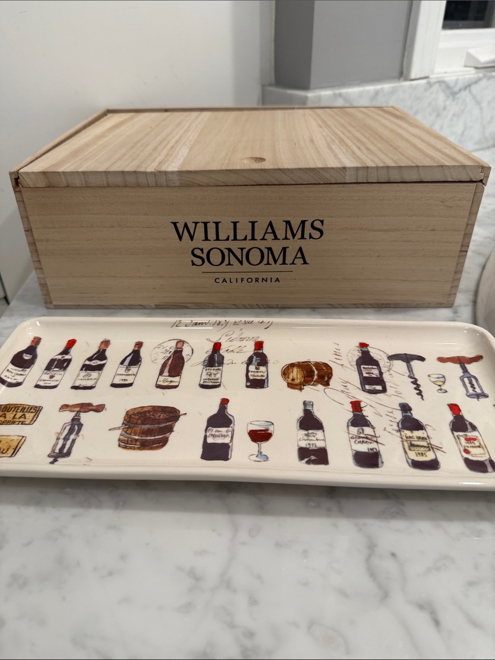 WILLIAMS-SONOMA Wine Tray Made in Portugal 🇵🇹 + WS